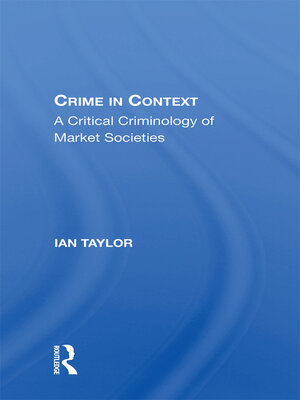 cover image of Crime In Context